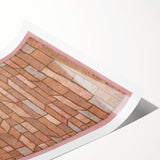 Modern Wall Art - Geometric Barracks Settlement Print for Minimalist Decor