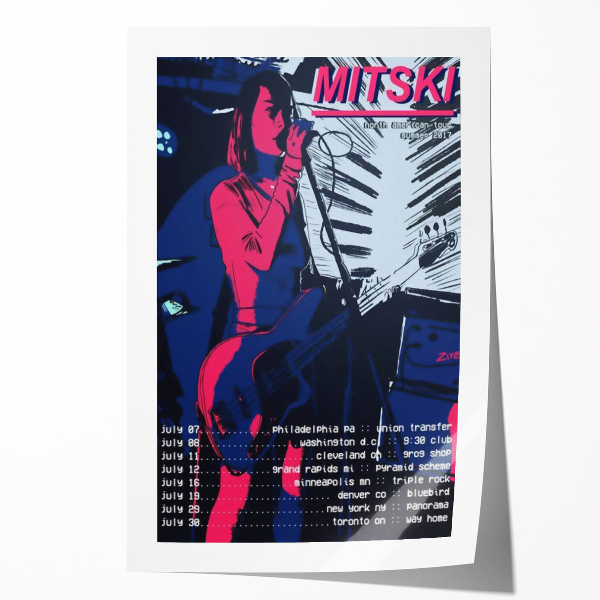 Mitski Retro Band Poster – Vintage Aesthetic Music Wall Art