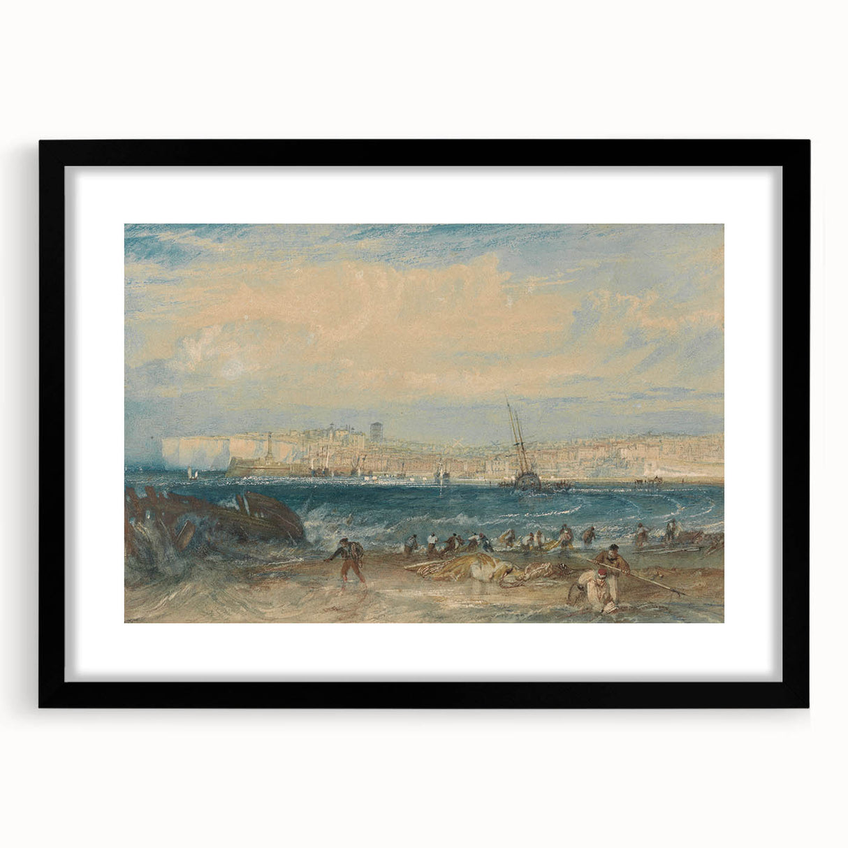 Romanticism Art: Margate Beach Scene - Classic Coastal Landscape