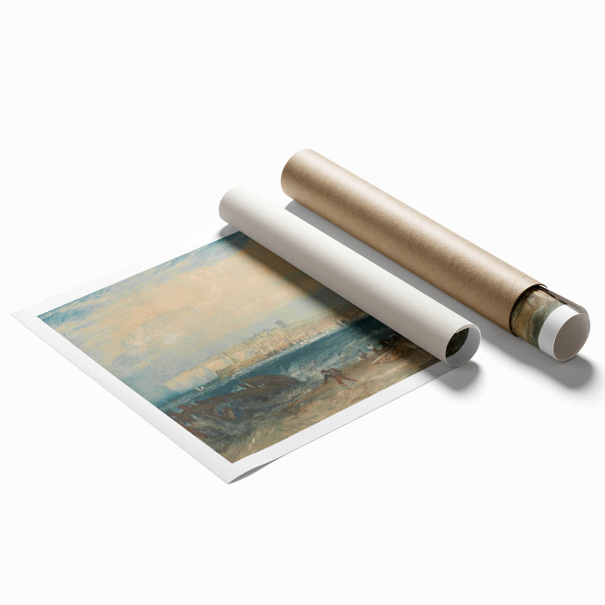 Romanticism Art: Margate Beach Scene - Classic Coastal Landscape