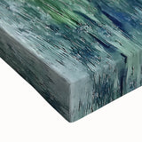 Elegant Dining Room Wall Art – Blue & Green Abstract Floral Print