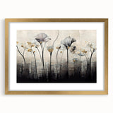 Minimalist Floral Living Room Wall Art – Modern Canvas & Framed Print
