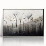 Minimalist Floral Living Room Wall Art – Modern Canvas & Framed Print