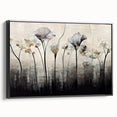 Minimalist Floral Living Room Wall Art – Modern Canvas & Framed Print