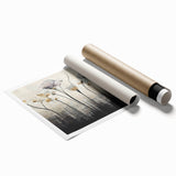 Minimalist Floral Living Room Wall Art – Modern Canvas & Framed Print