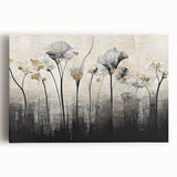 Minimalist Floral Living Room Wall Art – Modern Canvas & Framed Print