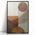 Abstract minimalist wall art framed in sleek black acrylic, showcasing elegant geometric patterns, ideal for modern home decor. Perfect for adding a touch of sophistication to any room.