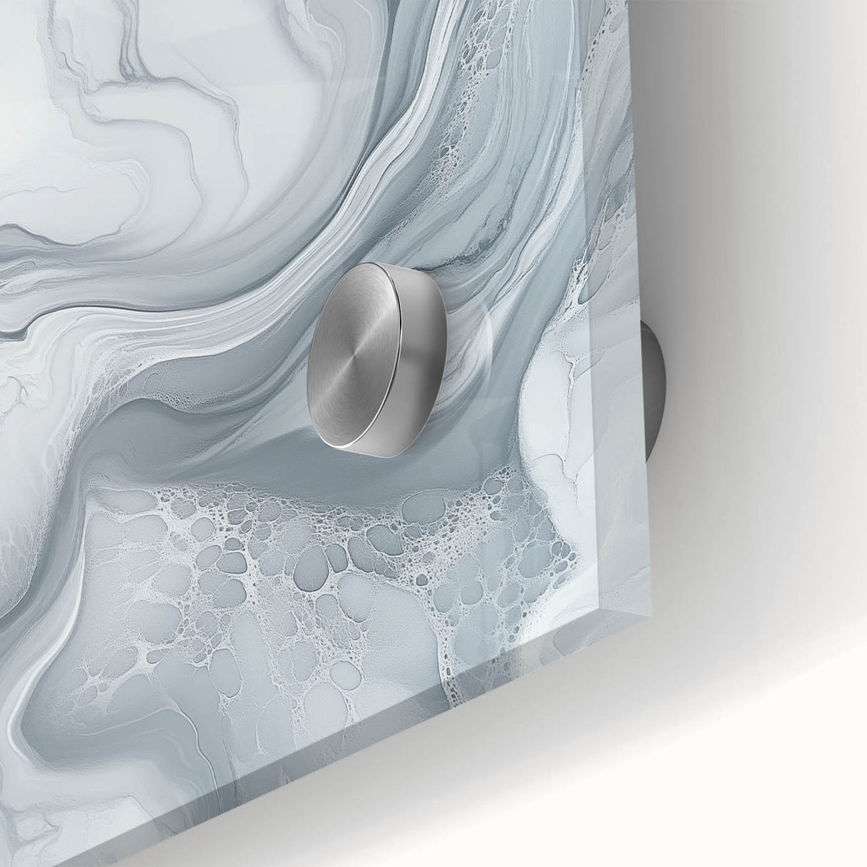 Modern Abstract Wall Art – Light Gray & White Minimalist Canvas