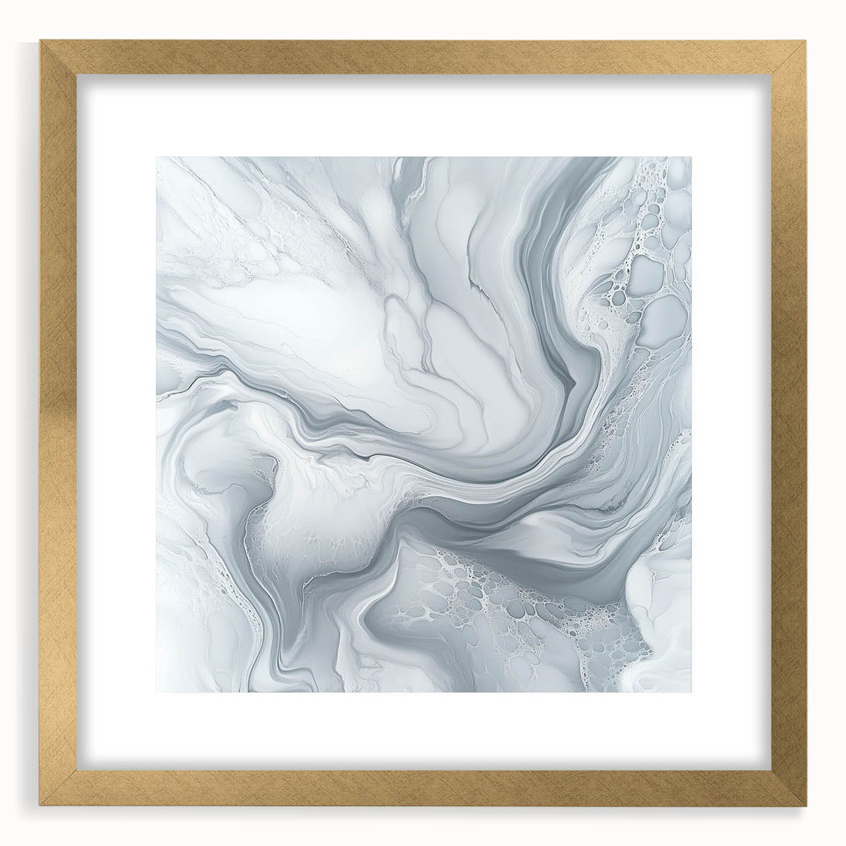 Modern Abstract Wall Art – Light Gray & White Minimalist Canvas
