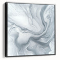Modern Abstract Wall Art – Light Gray & White Minimalist Canvas