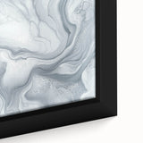 Modern Abstract Wall Art – Light Gray & White Minimalist Canvas