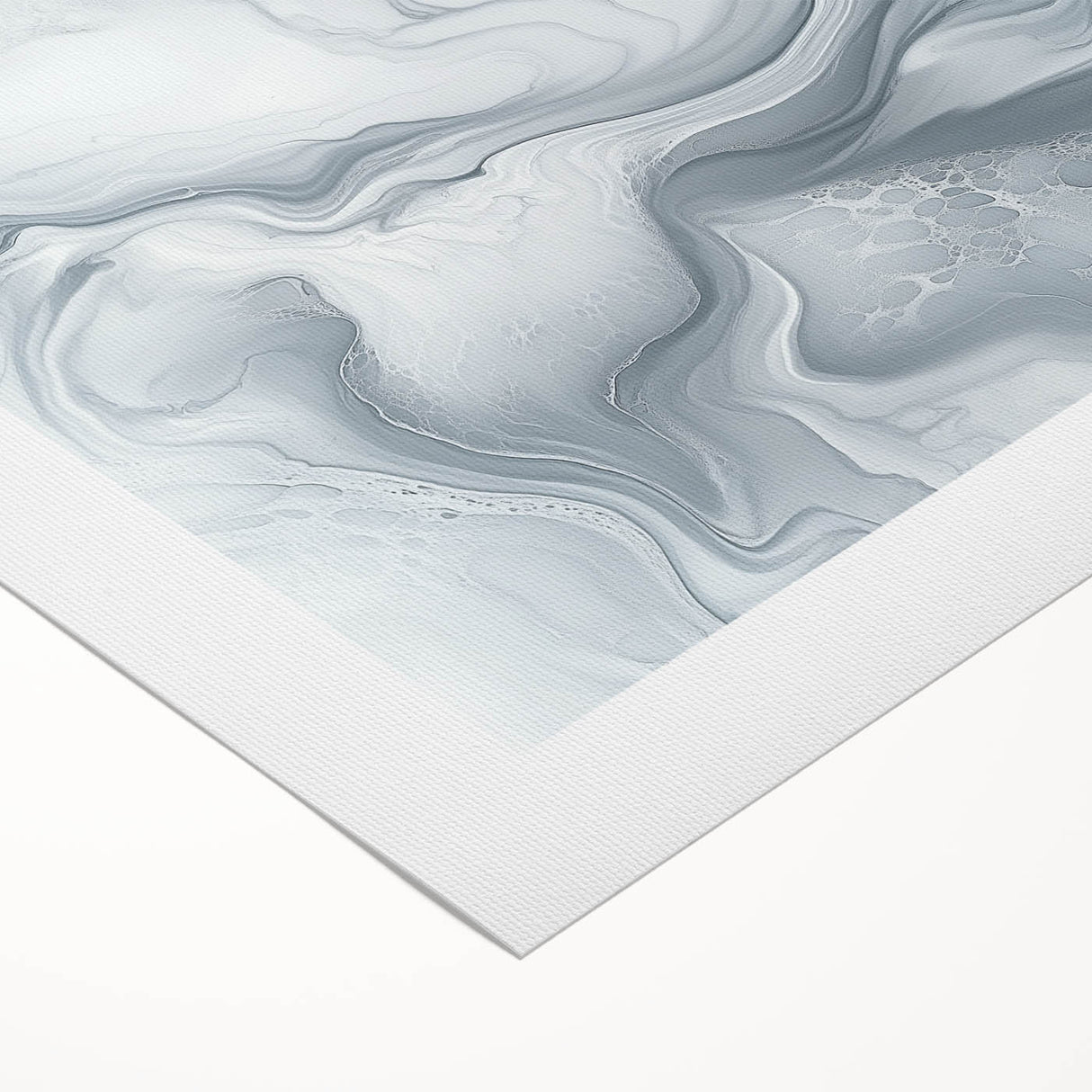 Modern Abstract Wall Art – Light Gray & White Minimalist Canvas