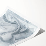 Modern Abstract Wall Art – Light Gray & White Minimalist Canvas