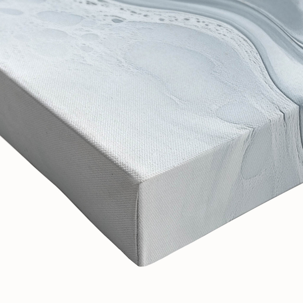 Modern Abstract Wall Art – Light Gray & White Minimalist Canvas