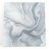 Modern Abstract Wall Art – Light Gray & White Minimalist Canvas