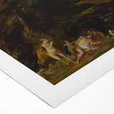 Baroque Forest Scene Wall Art – Mythological Elegance