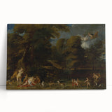 Baroque Forest Scene Wall Art – Mythological Elegance