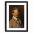 Modern Wall Art - Expressive Self-Portrait Print for Sophisticated Decor