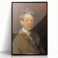 Modern Wall Art - Expressive Self-Portrait Print for Sophisticated Decor