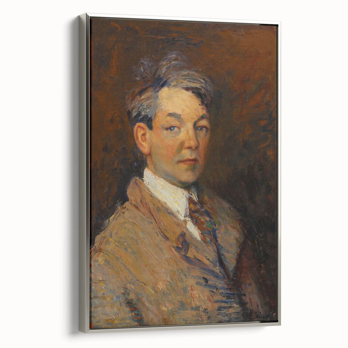 Modern Wall Art - Expressive Self-Portrait Print for Sophisticated Decor