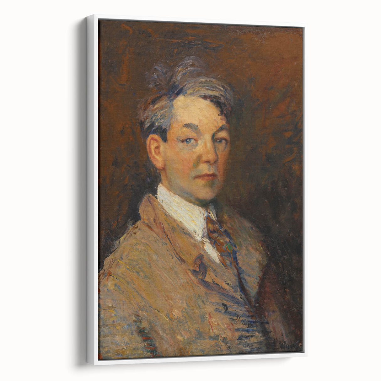 Modern Wall Art - Expressive Self-Portrait Print for Sophisticated Decor