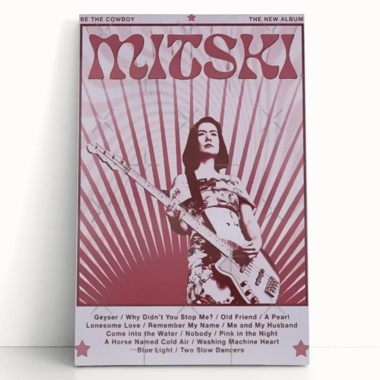 Mitski Retro Band Poster – Be The Cowboy Vintage Music Art