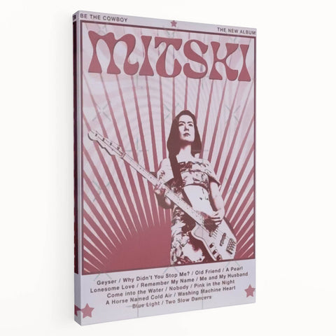 Mitski Retro Band Poster – Be The Cowboy Vintage Music Art
