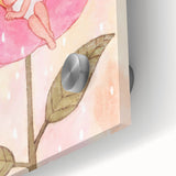 Sleeping Fairy in Flower Girls Room Wall Art - Dreamy Nursery Decor