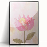 Sleeping Fairy in Flower Girls Room Wall Art - Dreamy Nursery Decor