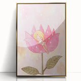 Sleeping Fairy in Flower Girls Room Wall Art - Dreamy Nursery Decor