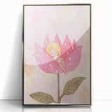 Sleeping Fairy in Flower Girls Room Wall Art - Dreamy Nursery Decor