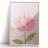 Sleeping Fairy in Flower Girls Room Wall Art - Dreamy Nursery Decor