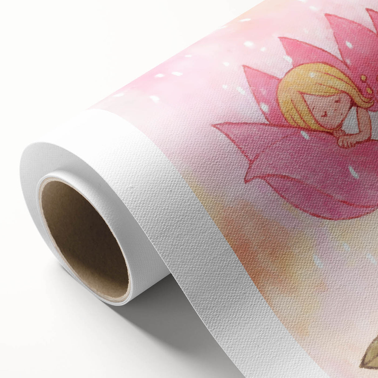 Sleeping Fairy in Flower Girls Room Wall Art - Dreamy Nursery Decor