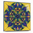 Colorful Mandala Living Room Wall Art – Modern Canvas & Framed Print