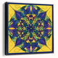 Colorful Mandala Living Room Wall Art – Modern Canvas & Framed Print