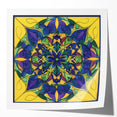 Colorful Mandala Living Room Wall Art – Modern Canvas & Framed Print