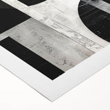 Abstract minimalist wall art design in soft pastel colors, featuring geometric shapes and fluid lines on rolled canvas, ideal for modern home decor.