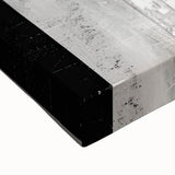 Close-up of abstract minimalist wall art on stretched canvas, showcasing soft pastel colors and geometric patterns, perfect for modern home decor.