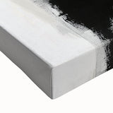 Urban Chic Modern Abstract Wall Art – Black & Gold Canvas Print