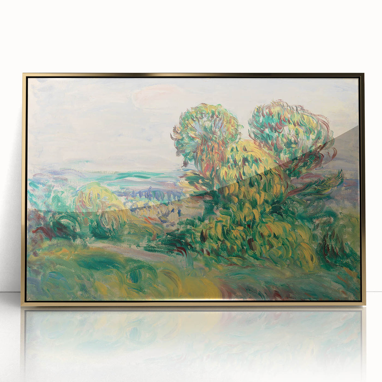 Impressionist Landscape - Verdant Scene by Pierre-Auguste Renoir Print