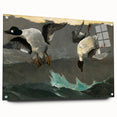 Dramatic Realism Art of Ducks in Flight - Fine Art Realism Canvas