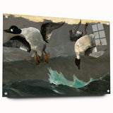 Dramatic Realism Art of Ducks in Flight - Fine Art Realism Canvas