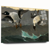 Dramatic Realism Art of Ducks in Flight - Fine Art Realism Canvas