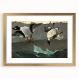 Dramatic Realism Art of Ducks in Flight - Fine Art Realism Canvas