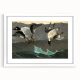 Dramatic Realism Art of Ducks in Flight - Fine Art Realism Canvas