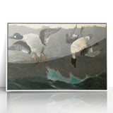 Dramatic Realism Art of Ducks in Flight - Fine Art Realism Canvas