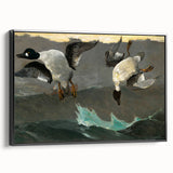 Dramatic Realism Art of Ducks in Flight - Fine Art Realism Canvas