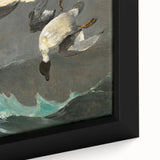 Dramatic Realism Art of Ducks in Flight - Fine Art Realism Canvas