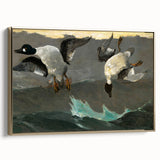 Dramatic Realism Art of Ducks in Flight - Fine Art Realism Canvas