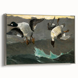 Dramatic Realism Art of Ducks in Flight - Fine Art Realism Canvas